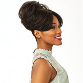 Sensationnel Synthetic Instant Bun with Bangs - EVONNE
